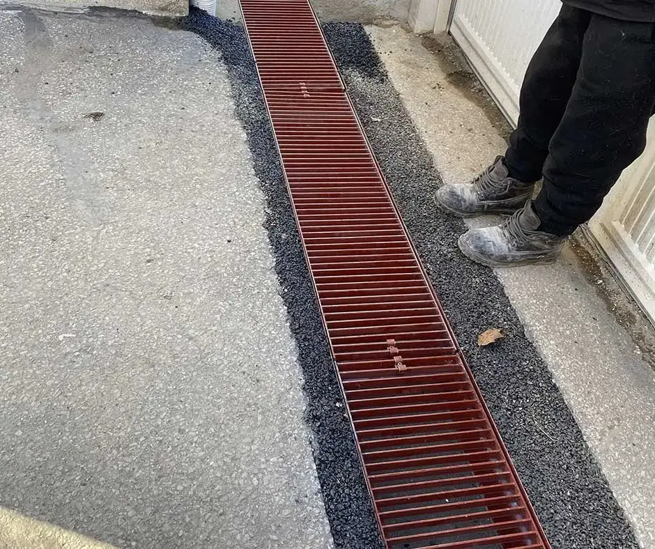 Completed French Drain Installation Rochester, NY