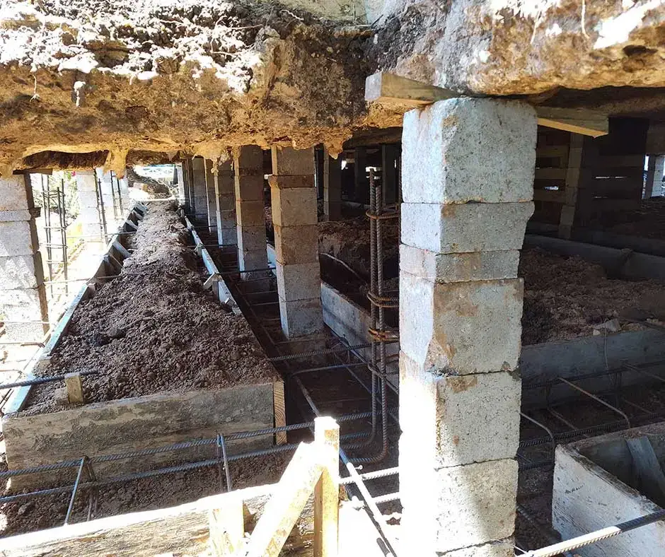 Interior view of Foundation Repair Rochester, NY