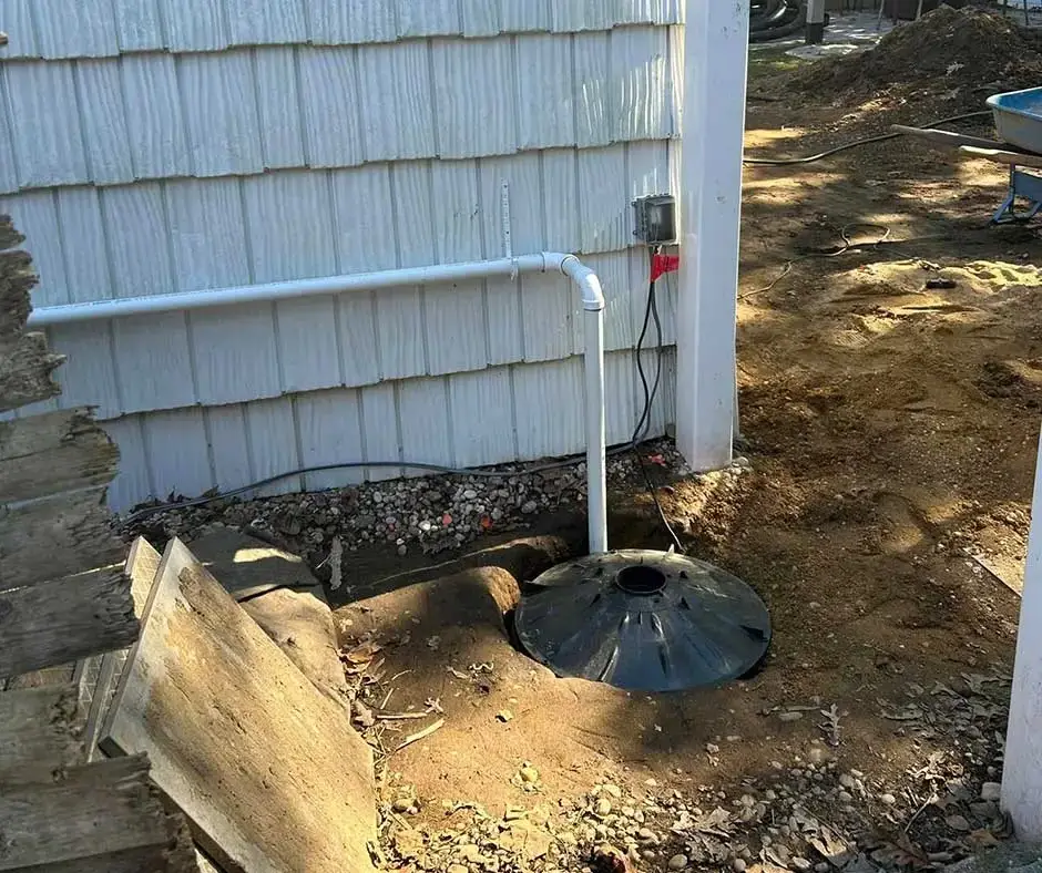 Interior view of Sump Pump Installation in Rochester, NY Interior view of Sump Pump Installation in Rochester, NY