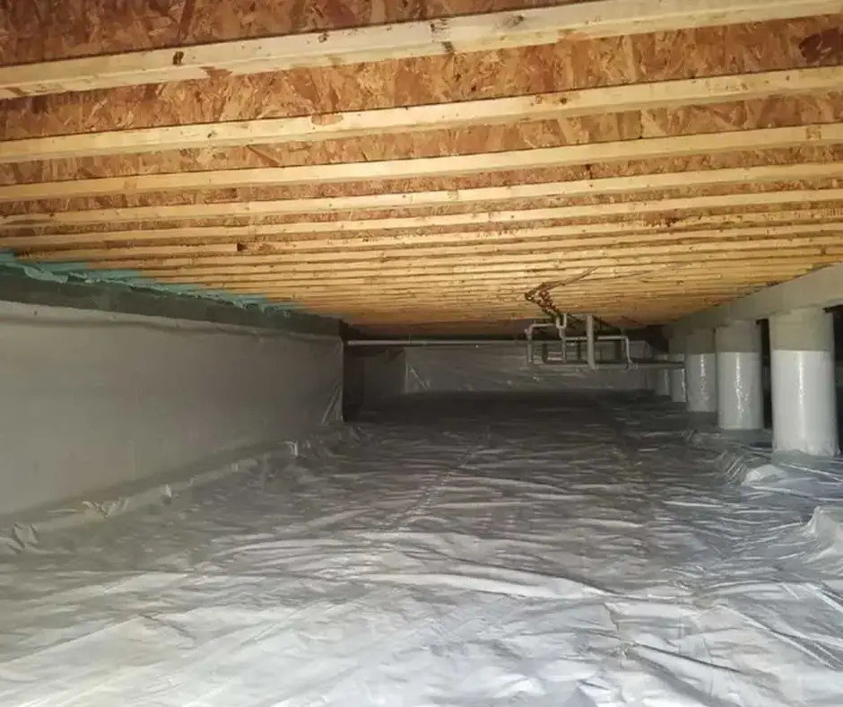 With wooden beams Crawl Space Encapsulation Philadelphia, PA_result_mirror