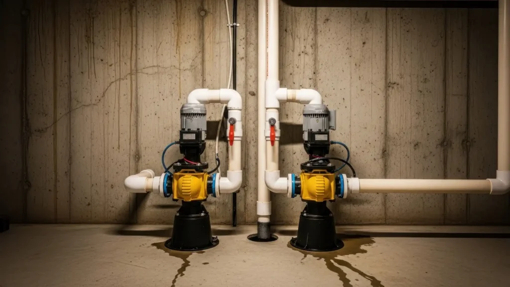 Basement Waterproofing Bethlehem PA-37-Sump Pump Installation 2