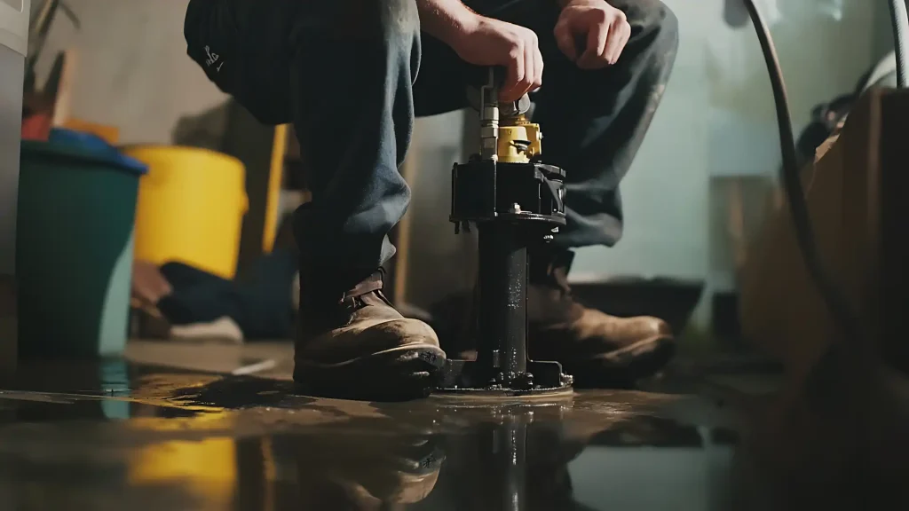 Basement Waterproofing Bethlehem PA-38-Sump Pump Installation 3