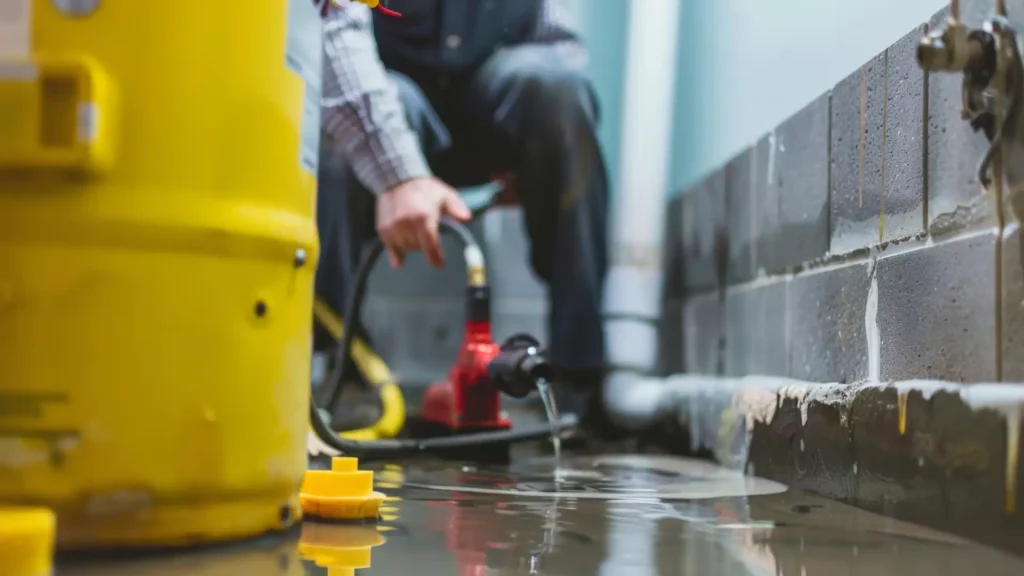 Basement Waterproofing Bethlehem PA-42-Sump Pump Installation 7